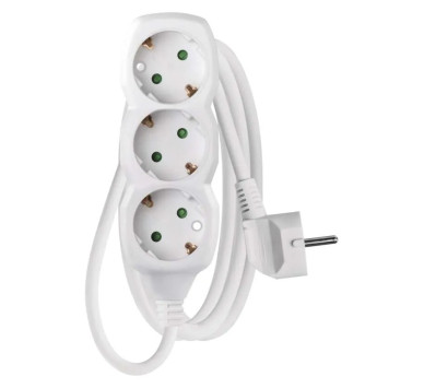 LEGRAND EMOS ΠΟΛΥΜΠΡΙΖΟ 3 ΘΕΣΕΩΝ 1.5mx1.5mm2 ΛΕΥΚΟ P0321R