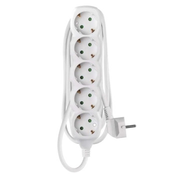 LEGRAND EMOS ΠΟΛΥΜΠΡΙΖΟ 5 ΘΕΣΕΩΝ 1.5mx1.5mm2 ΛΕΥΚΟ P0521R