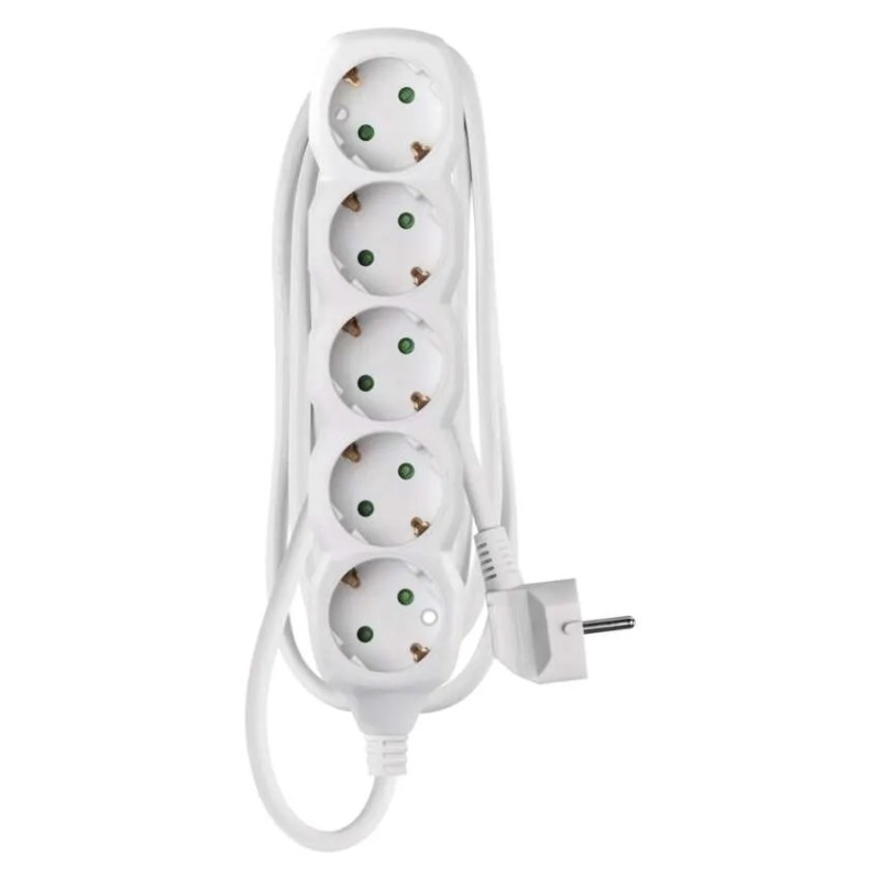 LEGRAND EMOS ΠΟΛΥΜΠΡΙΖΟ 5 ΘΕΣΕΩΝ 1.5mx1.5mm2 ΛΕΥΚΟ P0521R