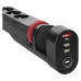 LEGRAND EMOS ΠΟΛΥΜΠΡΙΖΟ ΓΡΑΦΕΙΟ 3 ΘΕΣΕΩΝ 1.5m - 1.5mm2 - 2xUSB - USB-C - ΜΑΥΡΟ P1321PD