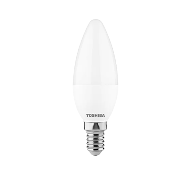 ΛΑΜΠΑ ΚΕΡΙ LED TOSHIBA ECO FLARE 3.4W - 2700K - 470Lm - E14