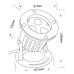 SPOT INOX ΠΙΣΙΝΑΣ & ΣΥΝΤΡΙΒΑΝΙΟΥ HEAVY STEEL LED 3x2W - 12V/24V - RGB - IP68