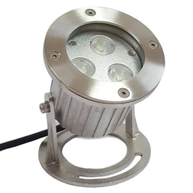 SPOT INOX ΠΙΣΙΝΑΣ & ΣΥΝΤΡΙΒΑΝΙΟΥ HEAVY STEEL LED 3x2W - 12V/24V - RGB - IP68