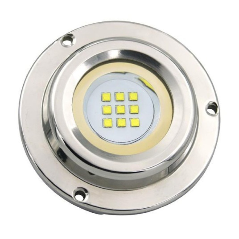 ΦΩΤΙΣΤΙΚΟ ΠΙΣΙΝΑΣ - ΣΚΑΦΟΥΣ FLAT Φ90 LED 30W - 12V - RGB - IP68