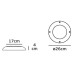 ΦΩΤΙΣΤΙΚΟ ΠΙΣΙΝΑΣ FLAT POOL ABS FACE RESIN LED 20W - 12V - 6000K - IP68 260mm