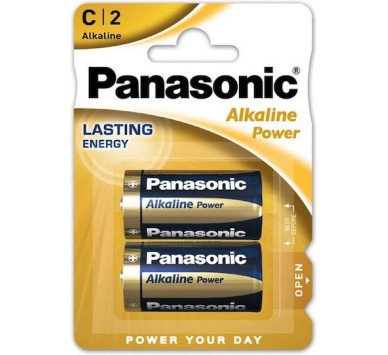 ΣΕΤ ΜΠΑΤΑΡΙΕΣ ΑΛΚΑΛΙΚΕΣ PANASONIC C2 - 1.5V (2 ΤΜΧ)