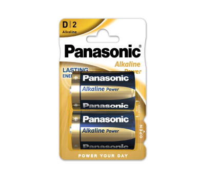 ΣΕΤ ΜΠΑΤΑΡΙΕΣ ΑΛΚΑΛΙΚΕΣ PANASONIC D2 - 1.5V (2 ΤΜΧ)