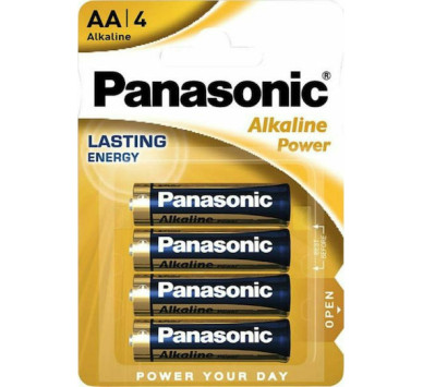 ΣΕΤ ΜΠΑΤΑΡΙΕΣ ΑΛΚΑΛΙΚΕΣ PANASONIC 2A - 1.5V (4 ΤΜΧ)
