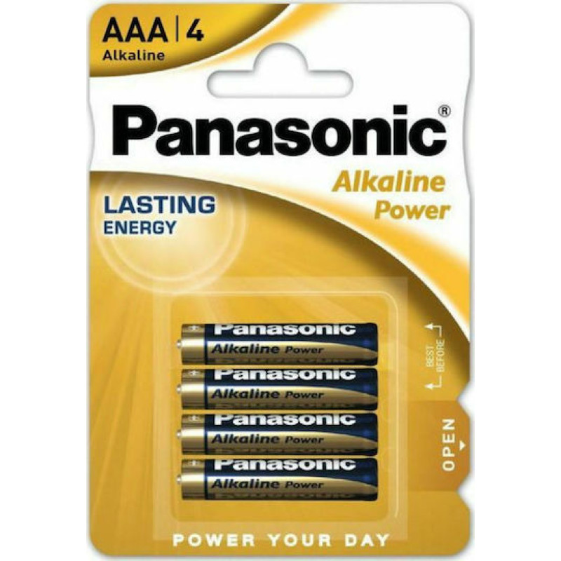 ΣΕΤ ΜΠΑΤΑΡΙΕΣ ΑΛΚΑΛΙΚΕΣ PANASONIC 3A - 1.5V (4 ΤΜΧ)