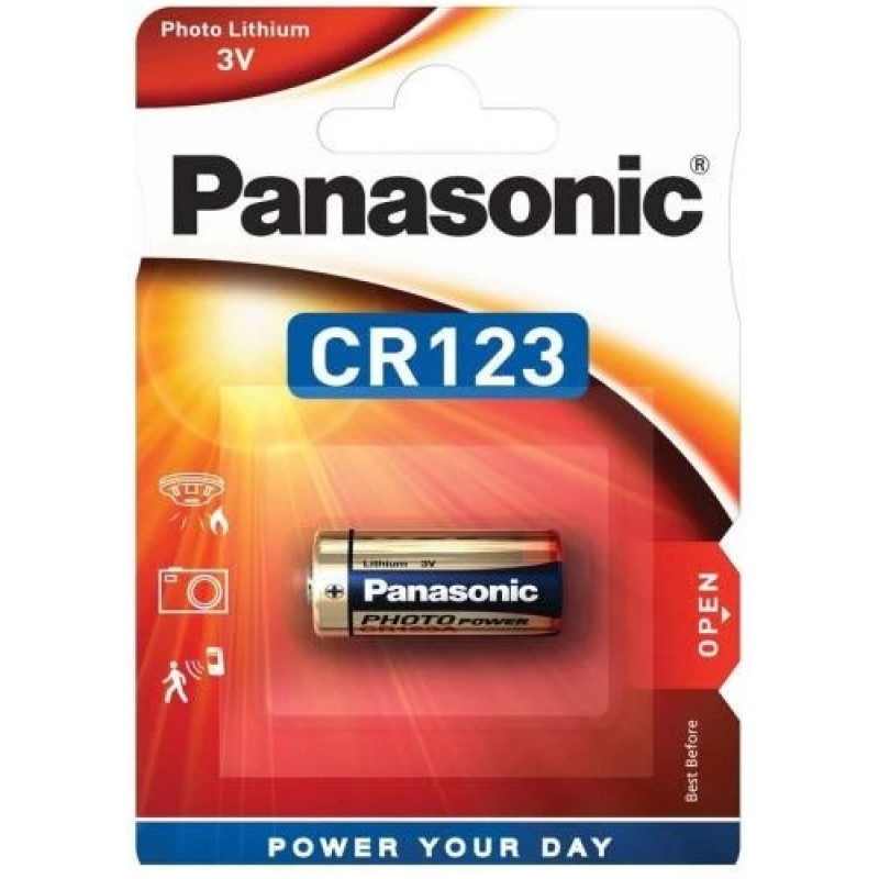 ΜΠΑΤΑΡΙΑ ΛΙΘΙΟΥ PANASONIC PHOTO LITHIUM CR123 - 3V