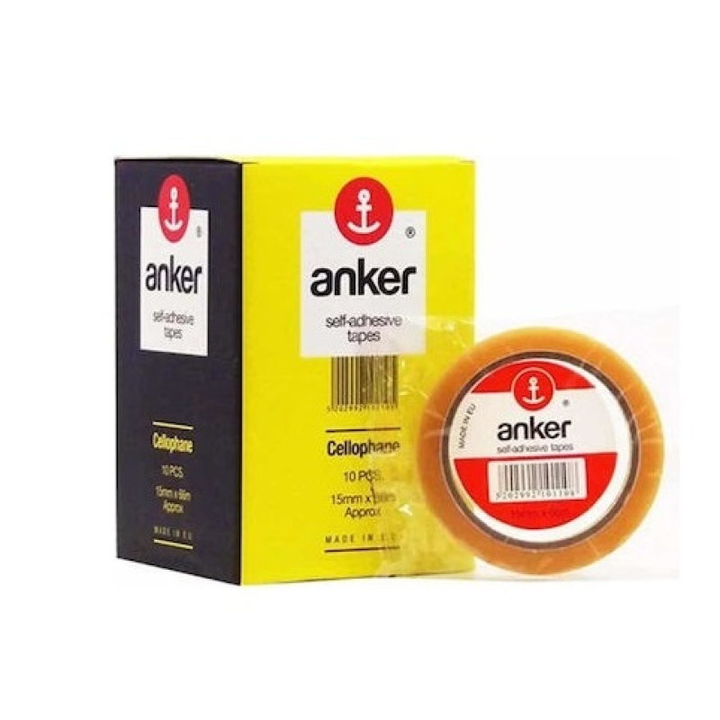 CELLOTAPE ANKER ΔΙΑΦΑΝΟ 15mmx33m ΚΟΥΤΙ 10ΤΕΜ