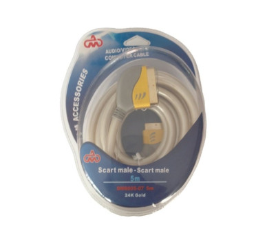 ΚΑΛΩΔΙΟ SCART Α ΣE SCART Α ΕΠΙΧΡΥΣΟΜΕΝΟ 5m