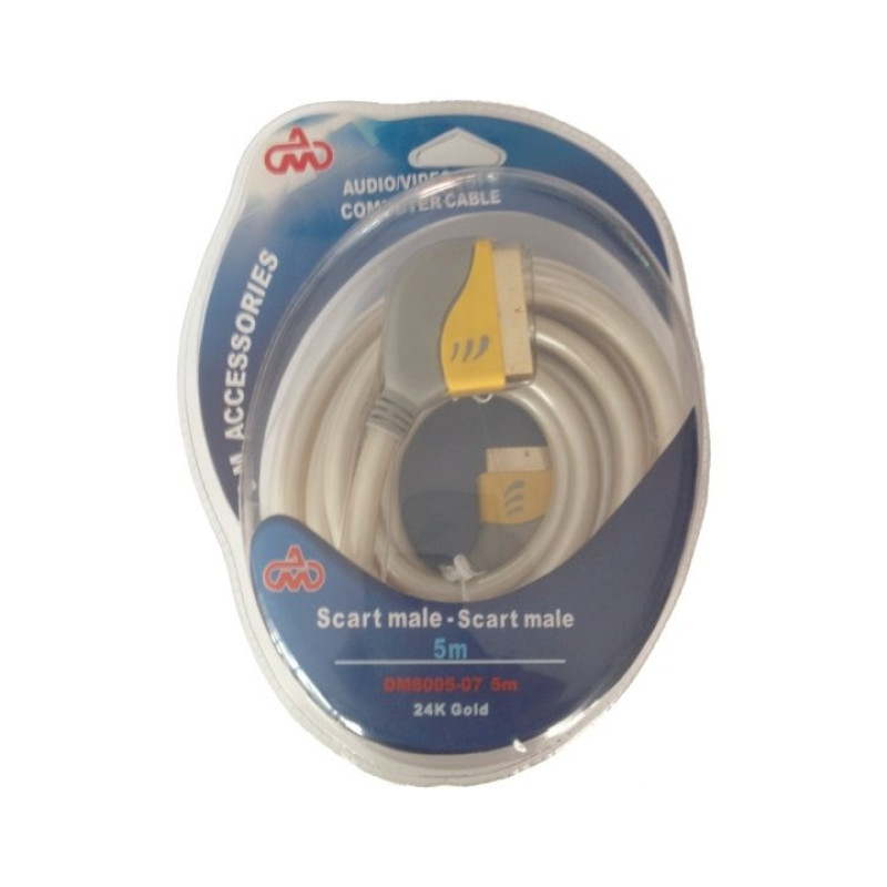 ΚΑΛΩΔΙΟ SCART Α ΣE SCART Α ΕΠΙΧΡΥΣΟΜΕΝΟ 5m
