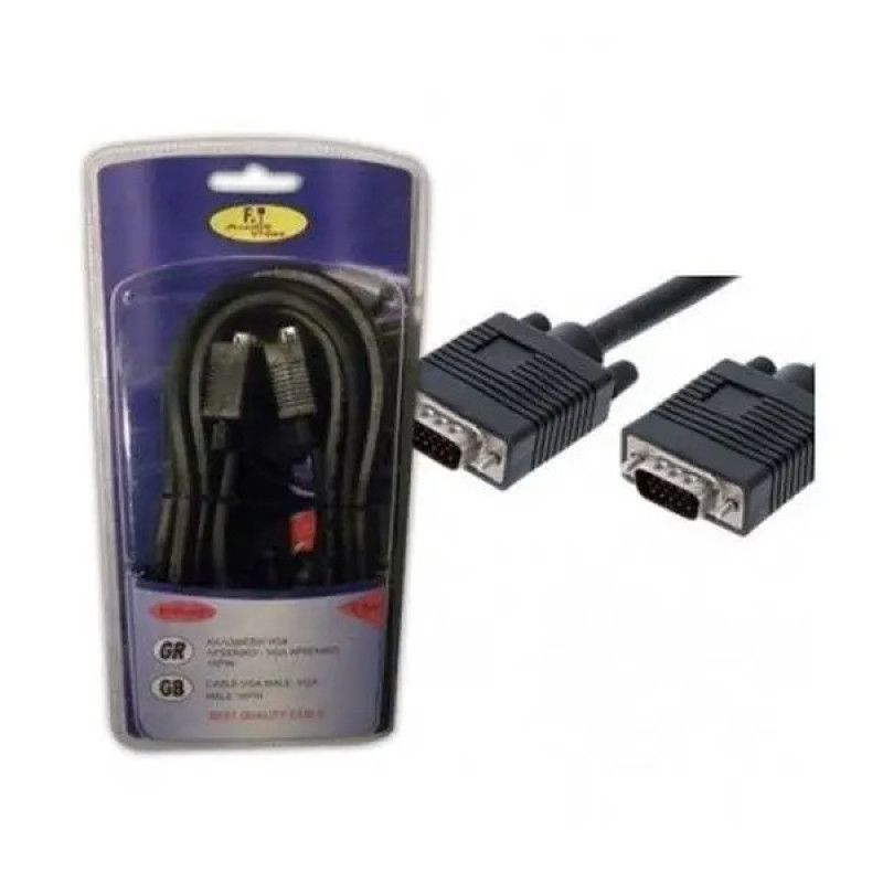 ΚΑΛΩΔΙΟ VGA M/M 2.5m - FTT6-045 - ΜΑΥΡΟ - F.T