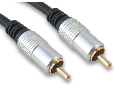 ΚΑΛΩΔΙΟ RCA HIGH END VIDEO CABLE 1,5m RCA - RCA - ΜΑΥΡΟ
