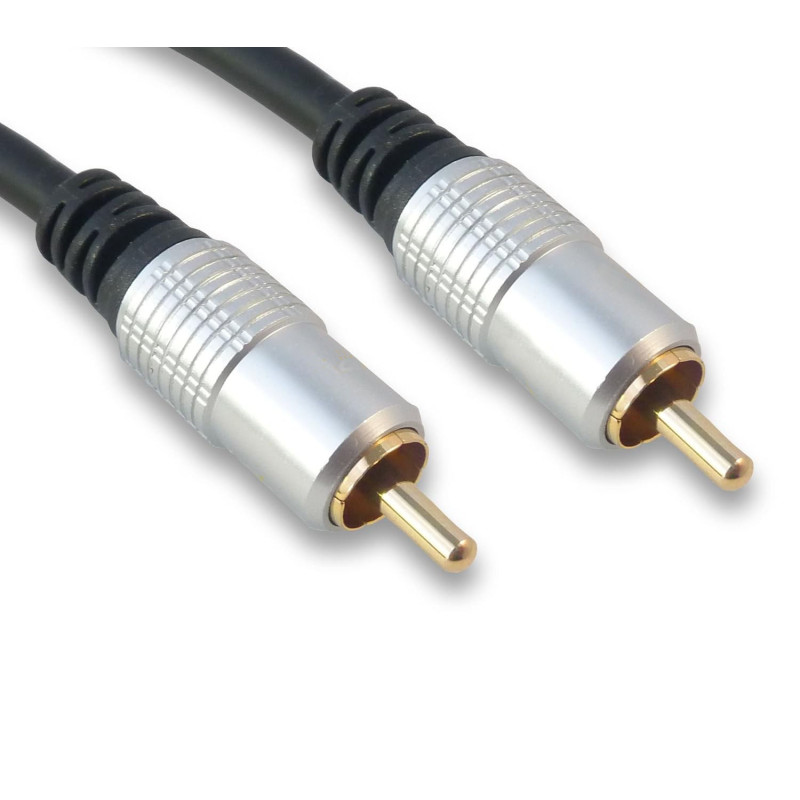 ΚΑΛΩΔΙΟ RCA HIGH END VIDEO CABLE 1,5m RCA - RCA - ΜΑΥΡΟ