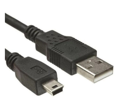 ΚΑΛΩΔΙΟ USB A - MINI 4 PIN B 1,5m - ΜΑΥΡΟ