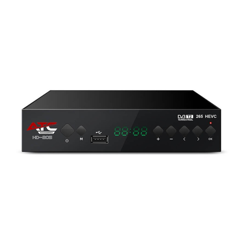 ΕΠΙΓΕΙΟΣ ΔΕΚΤΗΣ ATC HD-205 DVB-T2 H.265