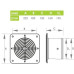 ΕΞΑΕΡΙΣΤΗΡΑΣ ARK W Φ160 - 32W - 52dB(A) - 185m3h