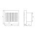 ΕΞΑΕΡΙΣΤΗΡΑΣ POLO Φ150 ΠΕΡΣΙΔΕΣ - 20W - 47dB(A) - 280m3h + χρονοκαθυστέρηση + αισθητήρα υγρασίας
