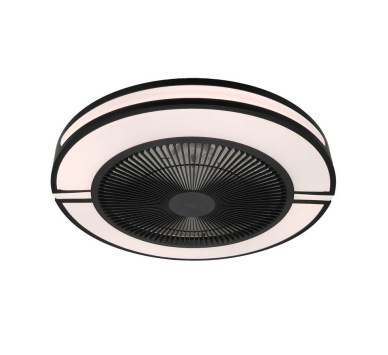 ΑΝΕΜΙΣΤΗΡΑΣ ΟΡΟΦΗΣ ΜΑΥΡΟΣ Φ50 LED CCT 55W + 17W MOTOR - DIMMABLE ΜΕ ΑΣΥΡΜΑΤΟ CONTROLLER
