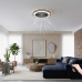 ΑΝΕΜΙΣΤΗΡΑΣ ΟΡΟΦΗΣ ΜΑΥΡΟΣ Φ50 LED CCT 55W + 17W MOTOR - DIMMABLE ΜΕ ΑΣΥΡΜΑΤΟ CONTROLLER