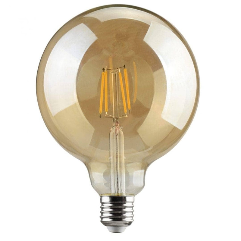 GLOBE LED G95 FILAMENT Ε27 6W DIM. WARM GOLDEN 100 lm/w 360° - ΜΕΛΙ