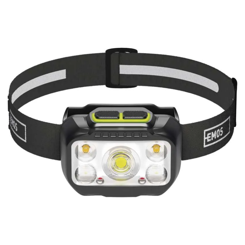 EMOS ΕΠΑΝΑΦΟΡΤΙΖΟΜΕΝΟΣ ΦΑΚΟΣ ΚΕΦΑΛΗΣ LED 550 lm, 110 m, Li-Pol 1000 mAh / 3x AAA