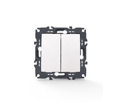 PRIME ΔΙΑΚΟΠΤΗΣ ΚΟΜΜΥΤΑΤΕΡ ΜΕ ΚΛΙΠ 1+1P 10AX 250VAC IP20 ΛΕΥΚΟΣ