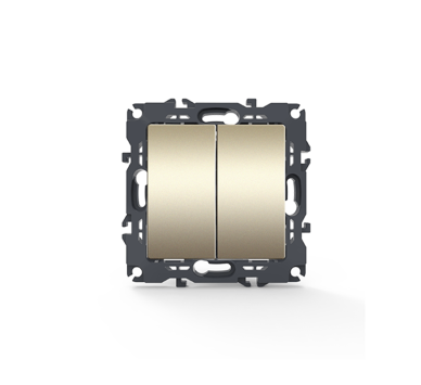 PRIME ΔΙΑΚΟΠΤΗΣ ΚΟΜΜΥΤΑΤΕΡ ΜΕ ΚΛΙΠ 1+1P 10AX 250VAC IP20 MAT ΣΑΜΠΑΝΙΖΕ