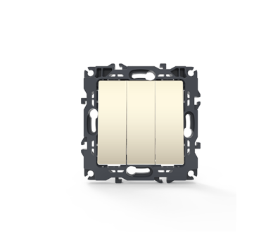 PRIME ΔΙΑΚΟΠΤΗΣ ΤΡΙΠΛΟΣ ΑΠΛΟΣ ΜΕ ΒΙΔΑ 1+1+1P 10AX 250VAC IP20 ΙΒΟΥΑΡ