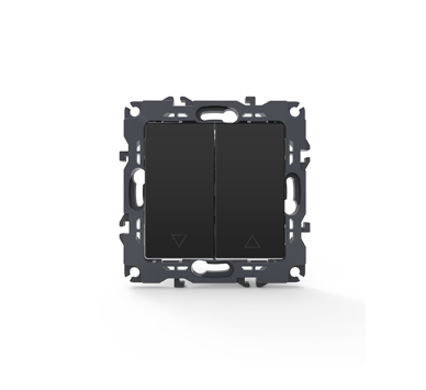 PRIME ΔΙΑΚΟΠΤΗΣ ΡΟΛΩΝ ΜΕ ΚΛΙΠ 1-1P 10AX 250VAC IP20 MAT ΑΝΘΡΑΚΙ