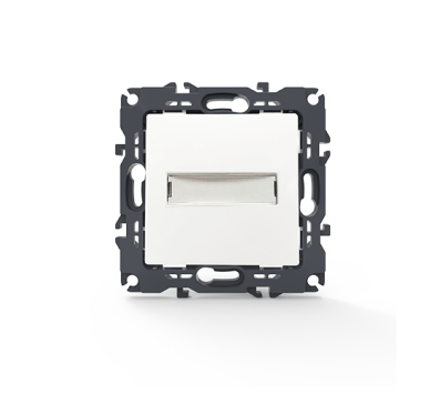 PRIME ΜΠΟΥΤΟΝ ΕΠΙΓΡΑΦΗΣ & LED ΛΥΧΝΙΑ (12VAC) ΜΕ ΚΛΙΠ 1P 10A 250VAC IP20 ΛΕΥΚΟ