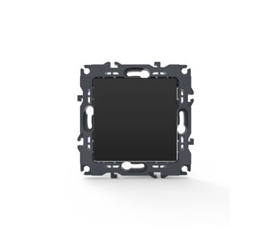 PRIME ΜΠΟΥΤΟΝ ΑΠΛΟ ΜΕ ΚΛΙΠ 1P 10A 250VAC IP20 MAT ΑΝΘΡΑΚΙ