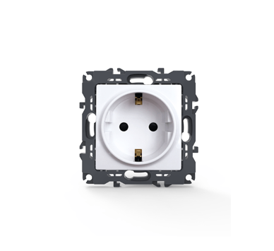 PRIME ΠΡΙΖΑ ΣΟΥΚΟ ΑΣΦΑΛΕΙΑΣ 1x2P+E 16A 250VAC IP20  ΛΕΥΚΗ