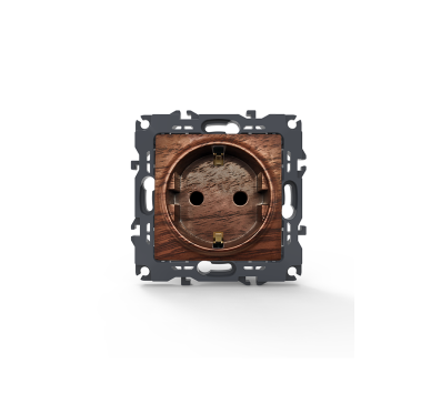 PRIME ΠΡΙΖΑ ΣΟΥΚΟ ΑΣΦΑΛΕΙΑΣ 1x2P+E 16A 250VAC IP20 ΞΥΛΟ