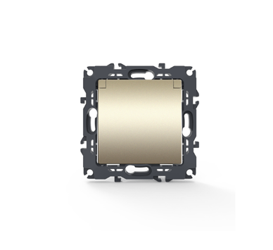 PRIME ΠΡΙΖΑ ΣΟΥΚΟ ΚΑΠΑΚΙ ΑΣΦΑΛΕΙΑΣ 1x2P+E 16A 250VAC IP20 MAT ΣΑΜΠΑΝΙΖΕ