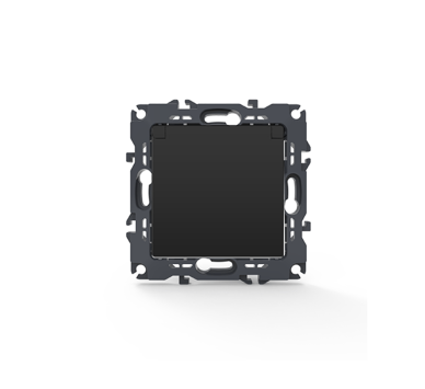PRIME ΠΡΙΖΑ ΣΟΥΚΟ ΚΑΠΑΚΙ ΑΣΦΑΛΕΙΑΣ 1x2P+E 16A 250VAC IP20 MAT ΑΝΘΡΑΚΙ