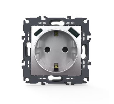 PRIME ΠΡΙΖΑ ΣΟΥΚΟ ΑΣΦΑΛΕΙΑΣ 1x2P+E 16A 250VAC & 2*USB (TYPE A+C)  5VDC 3A IP20 ΑΛΟΥΜΙΝΙΟ