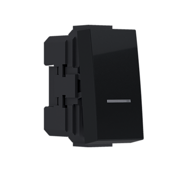 MODYS ΜΠΟΥΤΟΝ ΑΠΛΟ ΜΑΥΡΟ ΜΑΤ 1 ΣΤ. 1P 10A 250VAC IP20