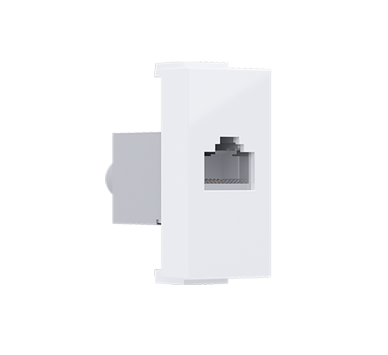  MODYS ΠΡΙΖΑ ΔΙΚΤΥΟΥ ΛΕΥΚΗ 1 ΣΤ. RJ45 CAT.6 ΜΕ ΘΩΡΑΚΙΣΗ IP20