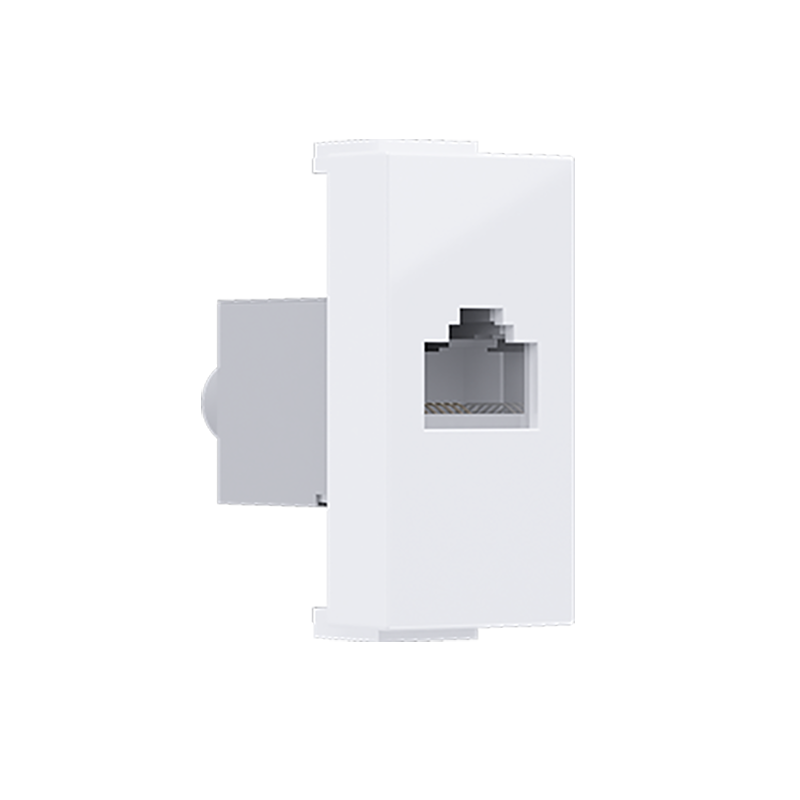  MODYS ΠΡΙΖΑ ΔΙΚΤΥΟΥ ΛΕΥΚΗ 1 ΣΤ. RJ45 CAT.6 ΜΕ ΘΩΡΑΚΙΣΗ IP20