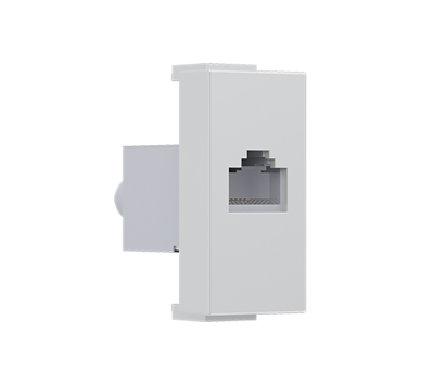 MODYS ΠΡΙΖΑ ΔΙΚΤΥΟΥ ΙΒΟΥΑΡ  1 ΣΤ. RJ45 CAT.6A ΜΕ ΘΩΡΑΚΙΣΗ IP20