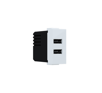  MODYS ΠΡΙΖΑ ΤΡΟΦΟΔΟΣΙΑΣ USB 1 ΣΤ. 2XUSB A+C ΛΕΥΚΟ 5VDC 3A IP20