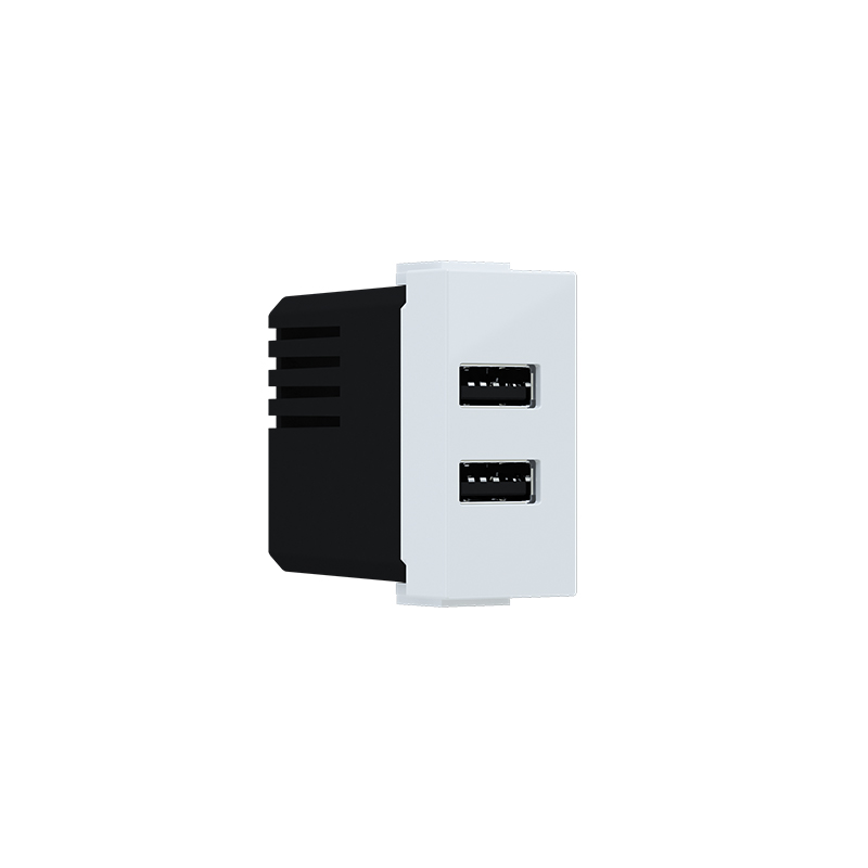  MODYS ΠΡΙΖΑ ΤΡΟΦΟΔΟΣΙΑΣ USB 1 ΣΤ. 2XUSB A+C ΛΕΥΚΟ 5VDC 3A IP20