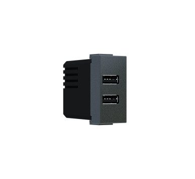 MODYS ΠΡΙΖΑ ΤΡΟΦΟΔΟΣΙΑΣ USB 1 ΣΤ. 2XUSB A+C ΑΝΘΡΑΚΙ 5VDC 3A IP20