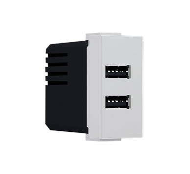  MODYS ΠΡΙΖΑ ΤΡΟΦΟΔΟΣΙΑΣ USB 1 ΣΤ. 2xUSB ΙΒΟΥΑΡ 5VDC 2X1.2A IP20