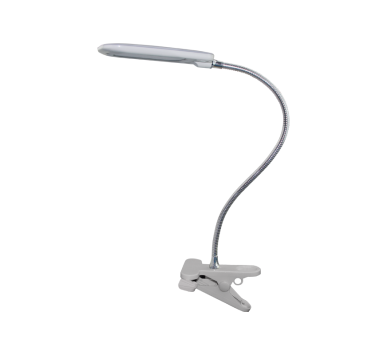 LED ΓΡΑΦΕΙΟΥ 5W ΓΚΡΙ 4000K+ΣΠΙΡΑΛ+ΚΛΙΠ 230V 7,5X11,5XH43,5CM BAZ2