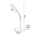 LED Φ/Σ ΓΡΑΦΕΙΟΥ 5W ΡΟΖ 4000Κ ΜΕ ΣΠΙΡΑΛ 230V Φ13XH47,5CM BAZ