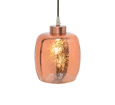 NETTO ΓΥΑΛΙ ΧΑΛΚΙΝΟ Φ17 x H18 cm E27